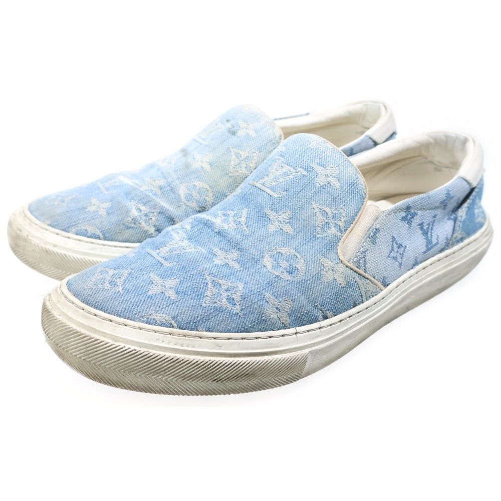 LOUIS VUITTON(ルイヴィトン) トロカデロライン モノグラム デニム ローカットスニーカー スリッポン インディゴ