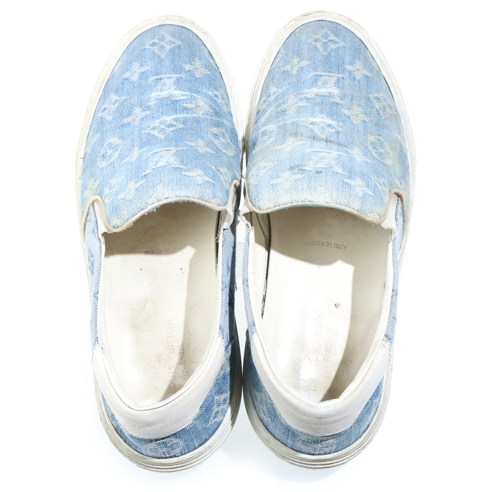 LOUIS VUITTON(ルイヴィトン) トロカデロライン モノグラム デニム ローカットスニーカー スリッポン インディゴ