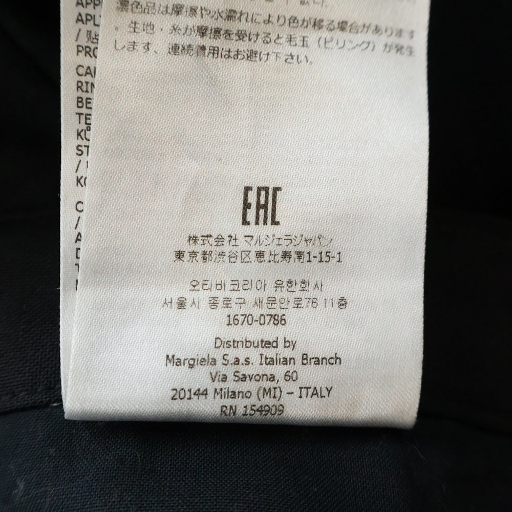Maison Martin Margiela(メゾンマルタンマルジェラ) ドローストリングトラウザー スラックス ロングパンツ ブラック S50KA0530 S44330