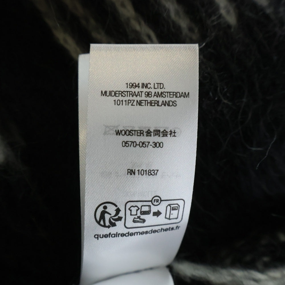 SUPREME(シュプリーム) 25SS 2-Tone Mohair Cardigan ツートン モヘア ニットカーディガン ブラック