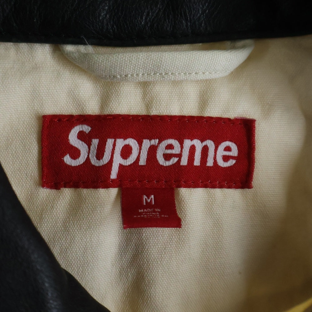 SUPREME(シュプリーム) 24AW Leather Collar Utility Jacket レザーカラー ユーティリティ ジャケット アイボリー