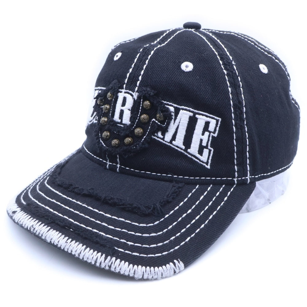 SUPREME(シュプリーム) 21AW ×True Religion 6-Panel トゥルーレリジョン 6パネル キャップ 帽子 ブラック
