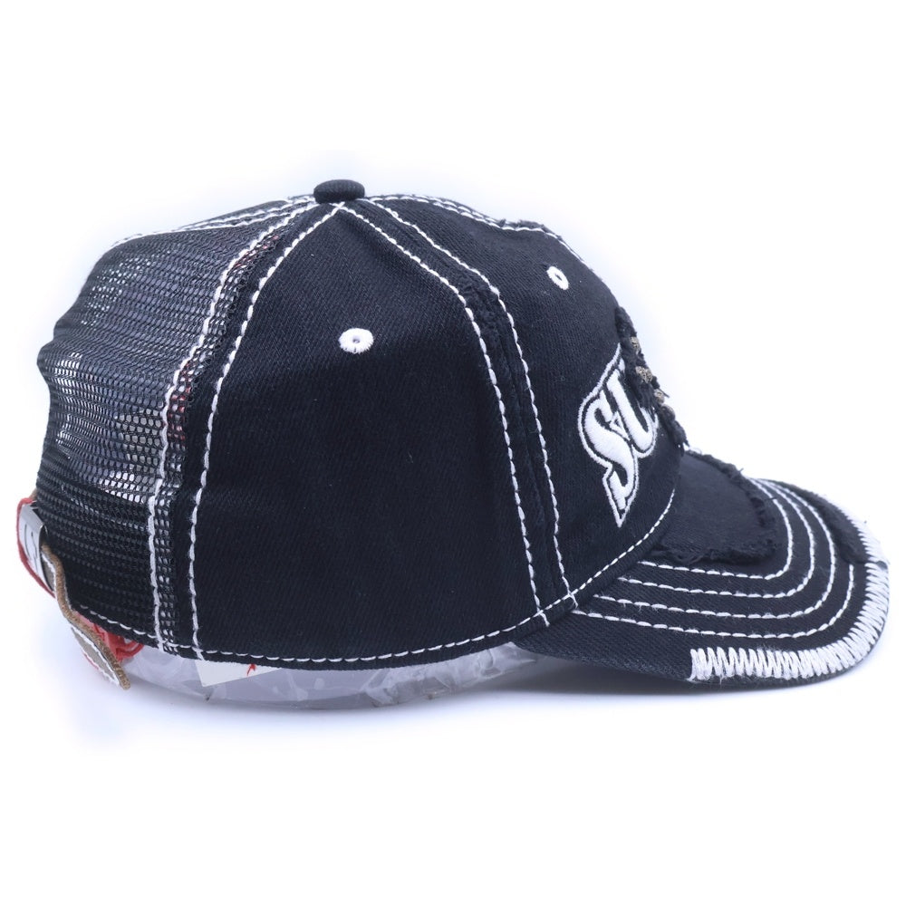 SUPREME(シュプリーム) 21AW ×True Religion 6-Panel トゥルーレリジョン 6パネル キャップ 帽子 ブラック