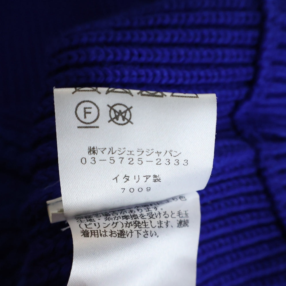 Maison Martin Margiela(メゾンマルタンマルジェラ) リブケーブル切替 ニットセーター ブルー S50GP0137 S16574