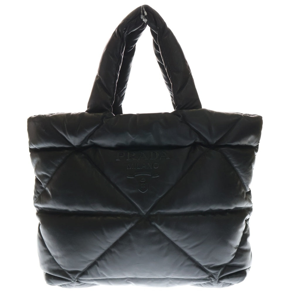 PRADA(プラダ) パデット キルティング ナッパ レザー トートバッグ ハンドバッグ ブラック 1BG411 レディース