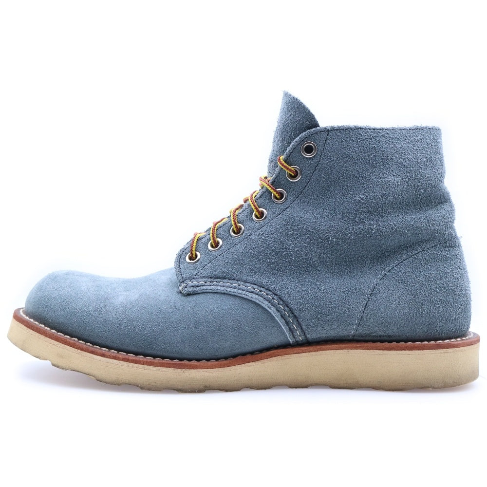 RED WING(レッド ウイング) 8144 6-INCH CLASSIC ROUND クラシックラウンド スウェードレザー ワークブーツ スレートブルー