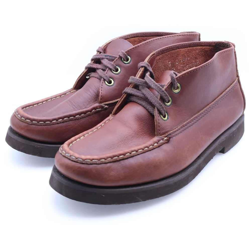 RUSSELL MOCCASIN(ラッセルモカシン) スポーティングクレイ レザー チャッカブーツ ワークブーツ ブラウン