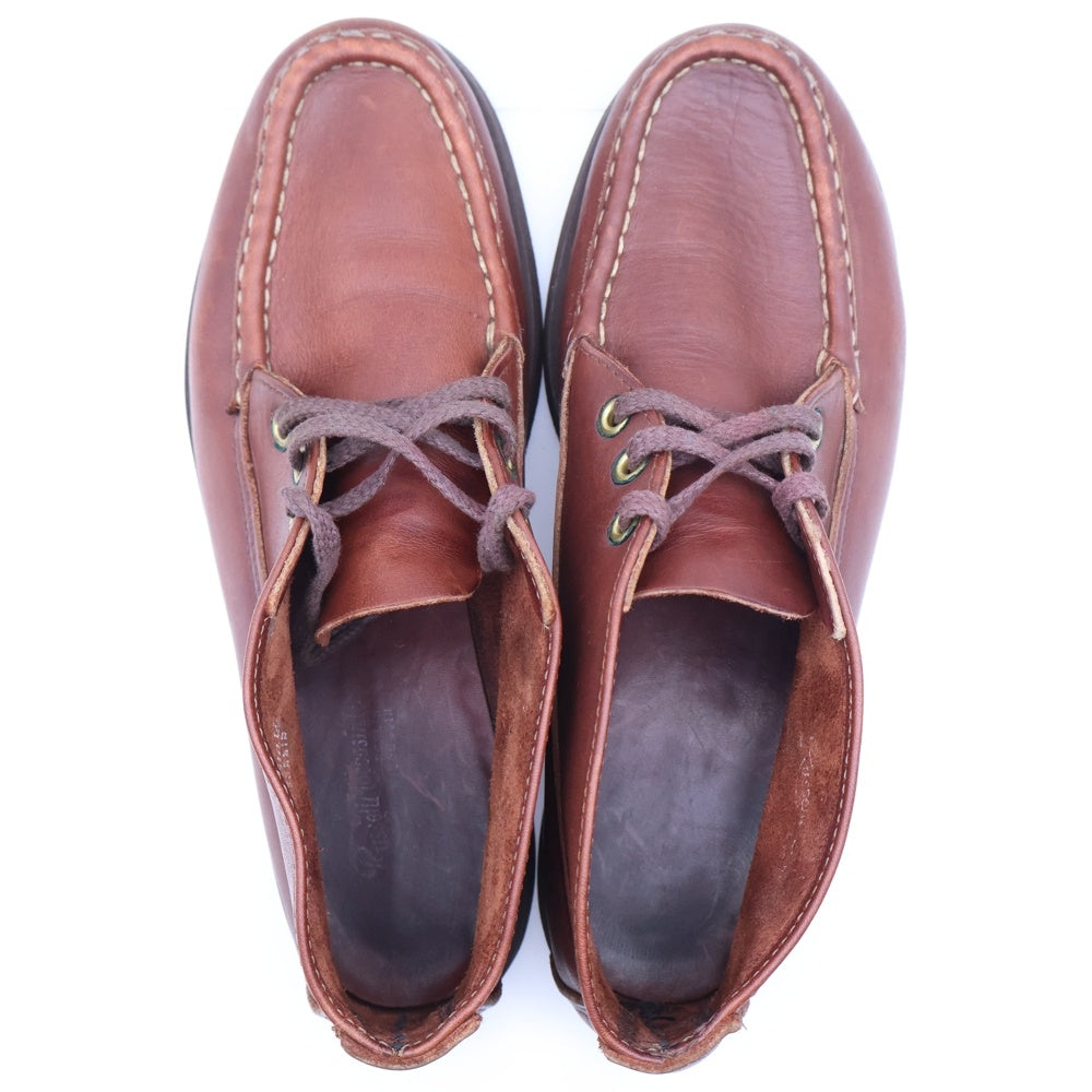 RUSSELL MOCCASIN(ラッセルモカシン) スポーティングクレイ レザー チャッカブーツ ワークブーツ ブラウン