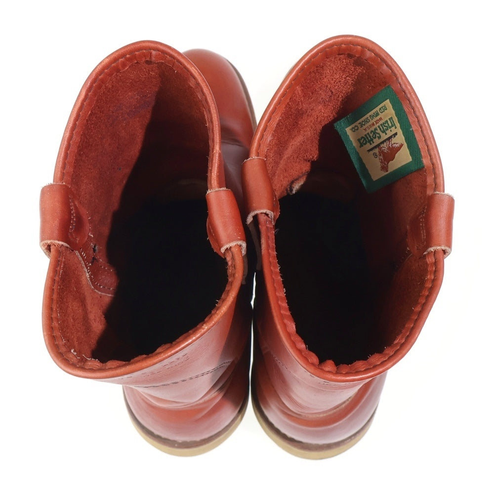 RED WING(レッド ウイング) 緑犬タグ レザー ペコスブーツ ブラウン