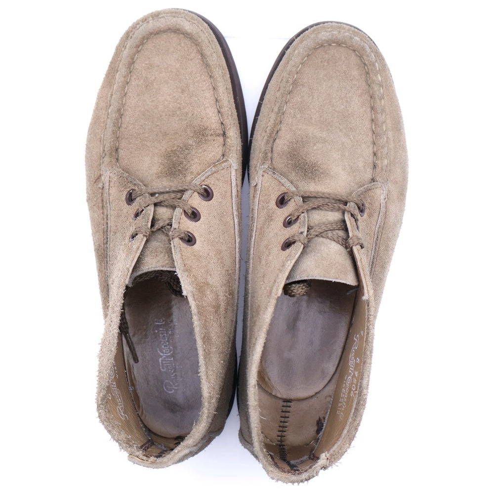RUSSELL MOCCASIN(ラッセルモカシン) スポーティングクレイ スウェードレザー チャッカブーツ ワークブーツ ベージュ
