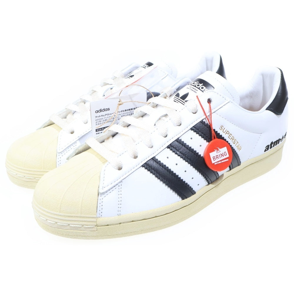 adidas(アディダス) ×atmos Superstar Laser アトモス レーザー スーパースター ローカットスニーカー ブラック/ホワイト US9.5/27.5cm FV2831