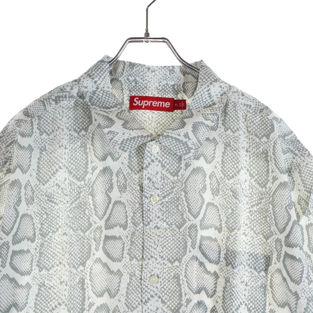 SUPREME(シュプリーム) 24SS Snake S/S Shirt スネーク 半袖シャツ ホワイト