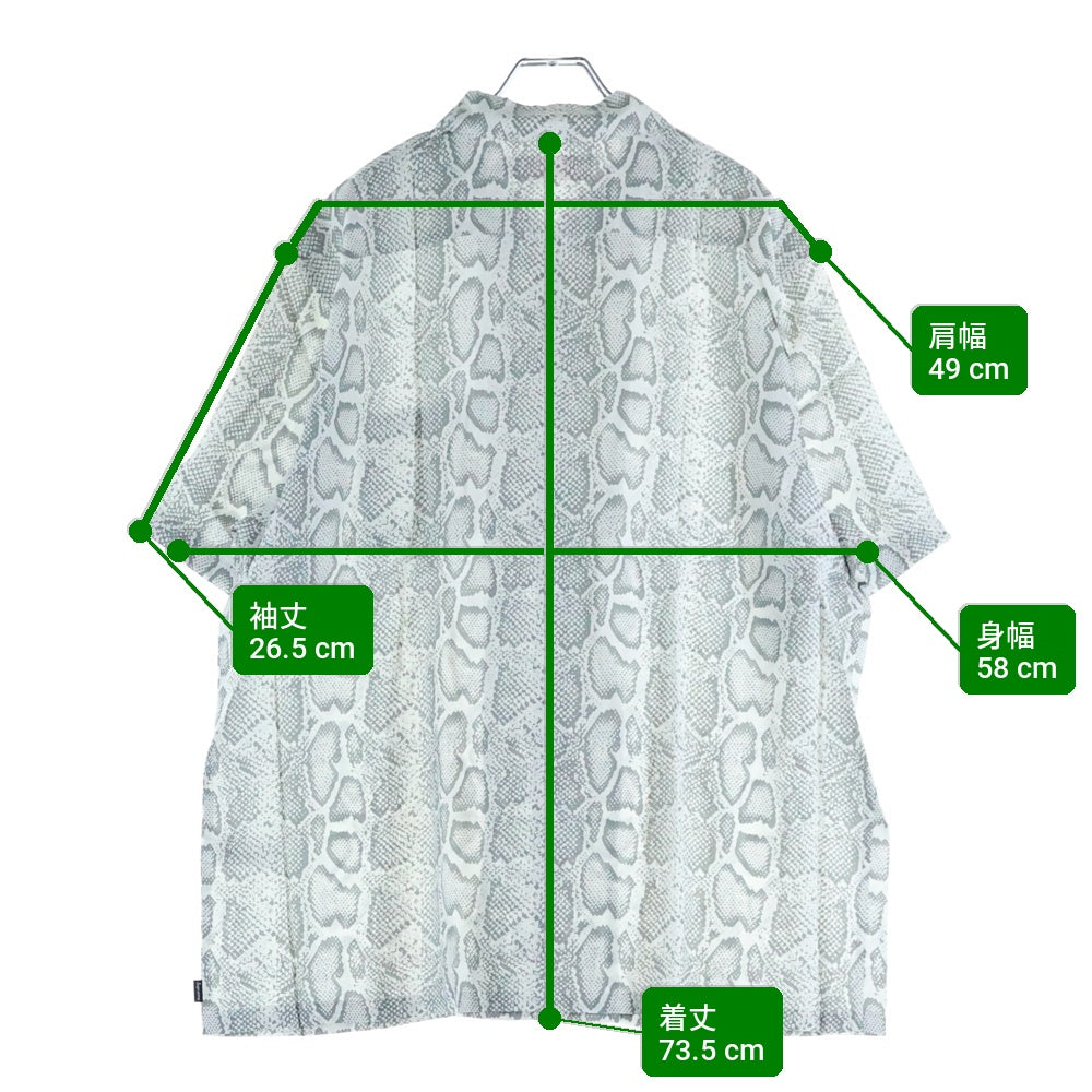 SUPREME(シュプリーム) 24SS Snake S/S Shirt スネーク 半袖シャツ ホワイト