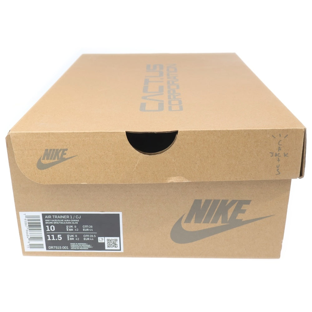 NIKE(ナイキ) ×TRAVIS SCOTT AIR TRAINER 1 SP トラヴィススコット エアトレーナー1 ハイカットスニーカー ライトグリーン US10/28cm DR7515-001