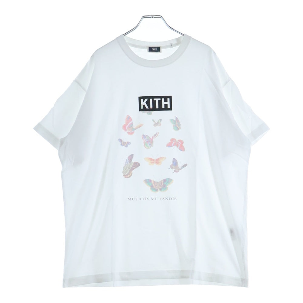 KITH(キス) BUTTERFLY VINTAGE TEE バタフライ 蝶 ロゴプリント クルー