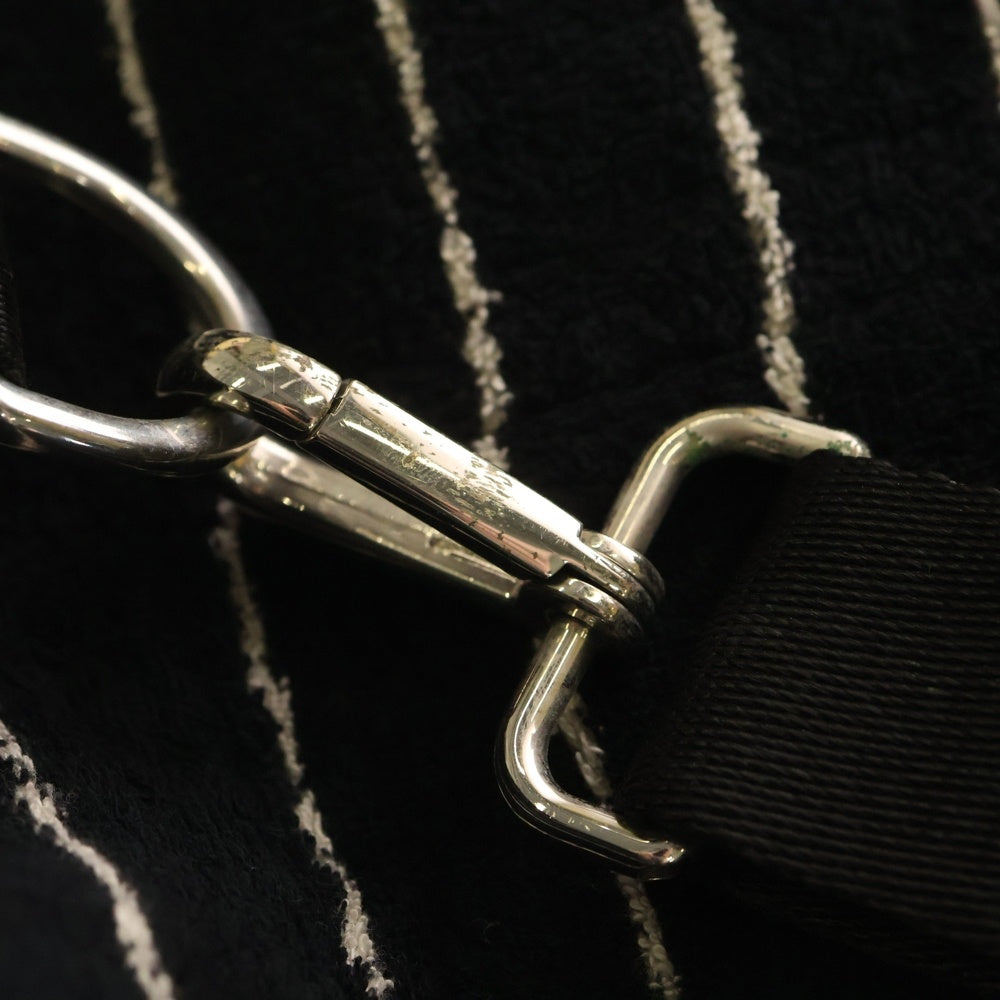 CHANEL(シャネル) スポーツライン ココマーク パイル地 ビーチバッグ 巾着 ワンショルダーバッグ ブラック レディース