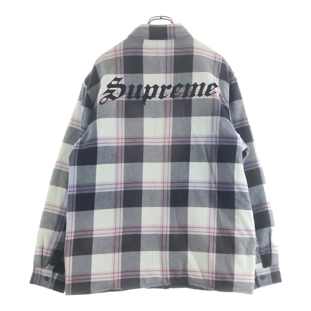 SUPREME(シュプリーム) 20AW Quilted Flannel Shirt キルテッドフランネル 長袖シャツ ジャケット グレー