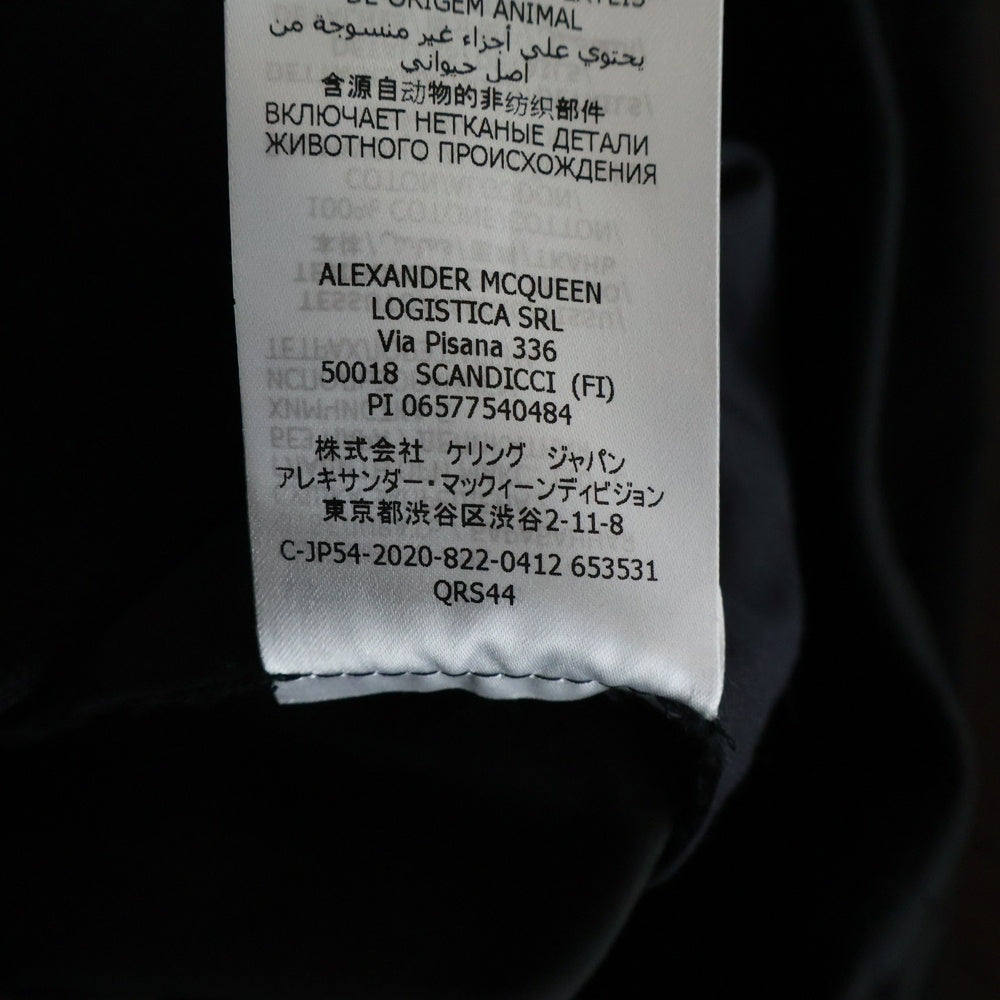 Alexander McQueen(アレキサンダーマックイーン) リブサイドライン チノロングパンツ ブラック 653531