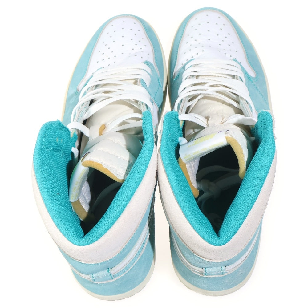 NIKE(ナイキ) AIR JORDAN1 RETRO HIGH OG エアジョーダン1 ターボグリーン ハイカットスニーカー ホワイト/グリーン US13/31cm 555088-311