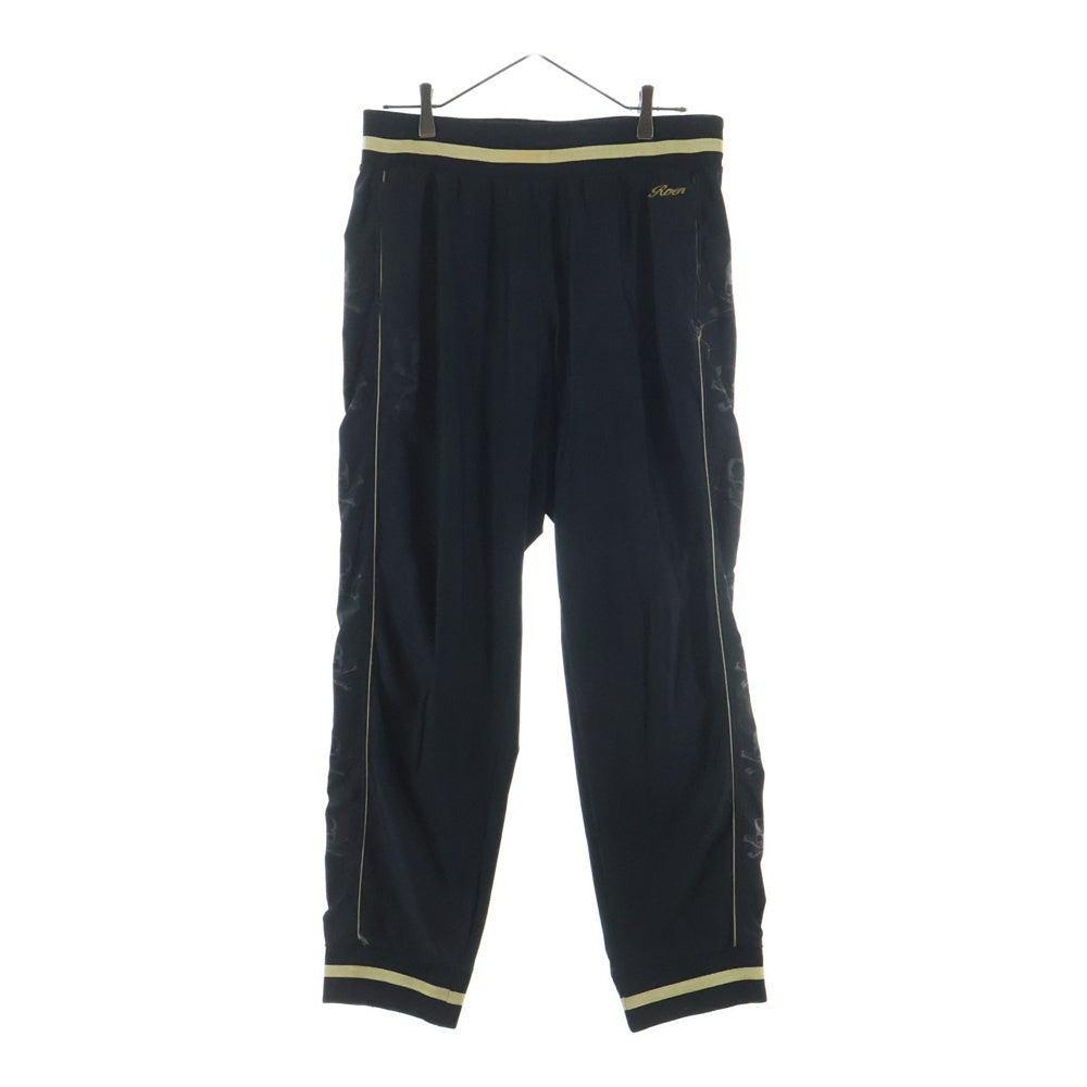 Roen(ロエン) サイドスカルデザイン トラック ロングパンツ ブラック/ゴールド