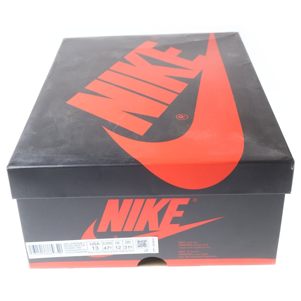 NIKE(ナイキ) AIR JORDAN1 RETRO HIGH OG OBSIDIAN UNIVERSITY BLUE エアジョーダン1 レトロ ハイカットスニーカー オブシディアン ブルー US13/31cm 555088-140