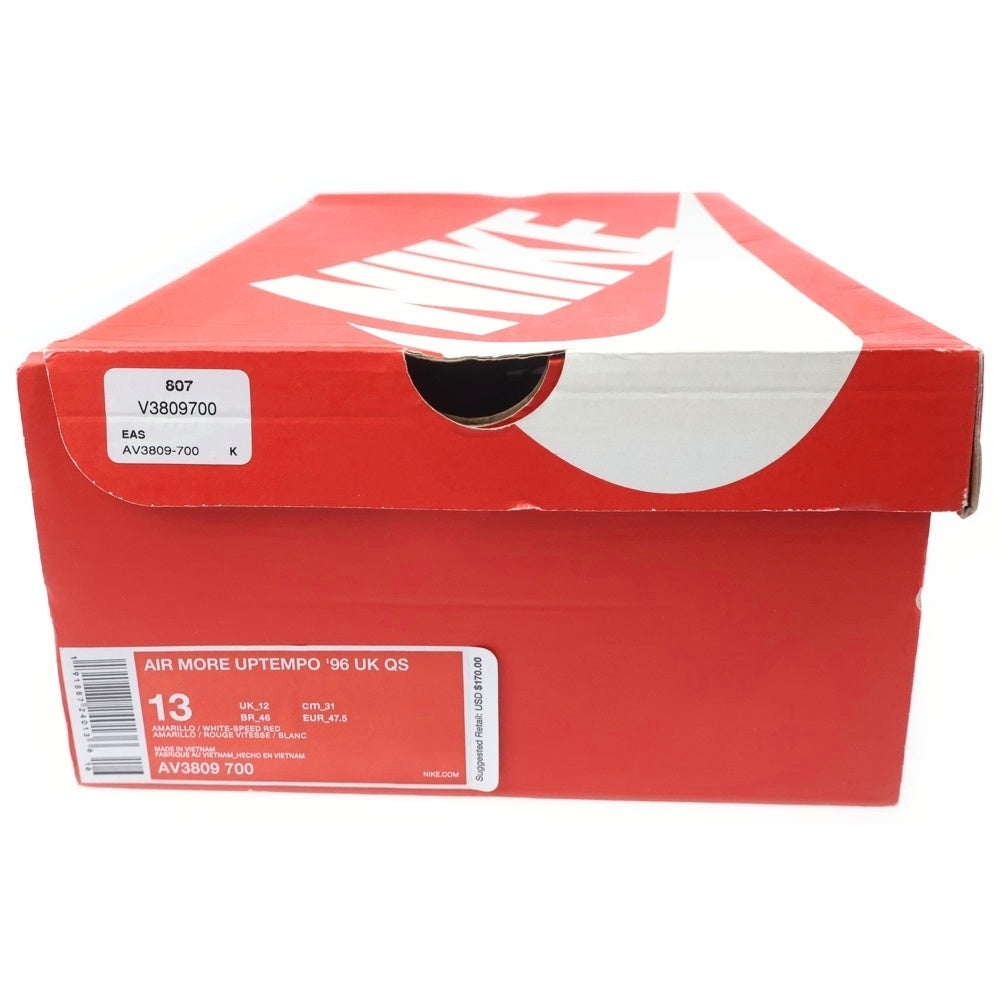 NIKE(ナイキ) AIR MORE UPTEMPO UNITED KINGDOM エア モアアップテンポ モアテン イギリス ハイカットスニーカー マルチ US13/31cm AV3809-700