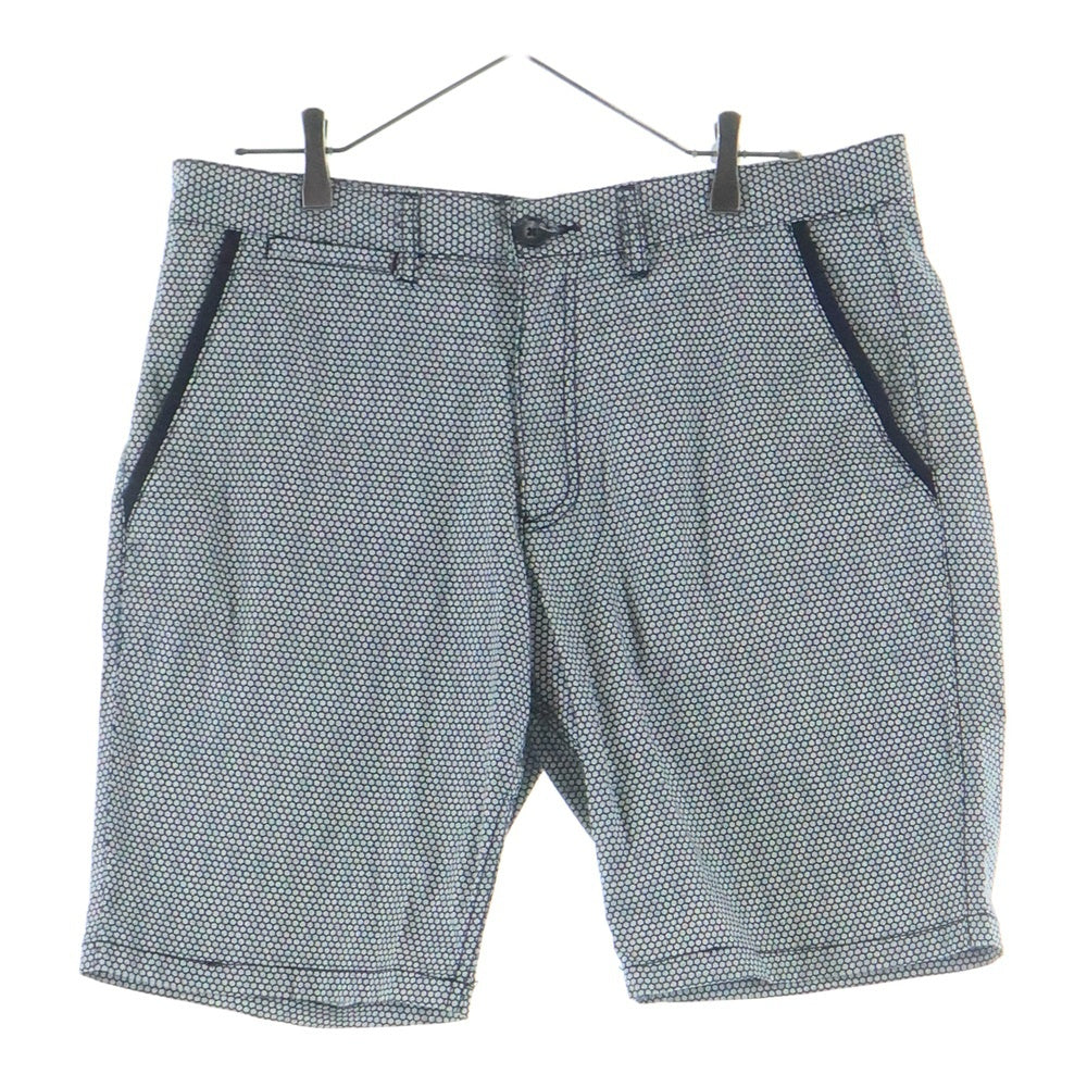Armani Exchange(アルマーニ エクスチェンジ) 16SS 総柄 ジップフライ ショート ハーフパンツ ショーツ グレー