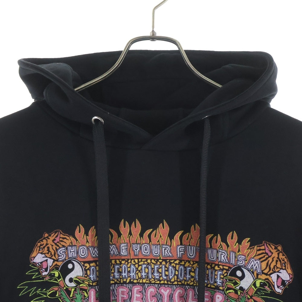Neil Barrett(ニール バレット) ×JODY PAULSEN ART COLLAGE PRINT HOODIE ジョディポールセン アートコラージュプリント プルオーバーパーカー スウェットフーディ ブラック BJS648S N511P