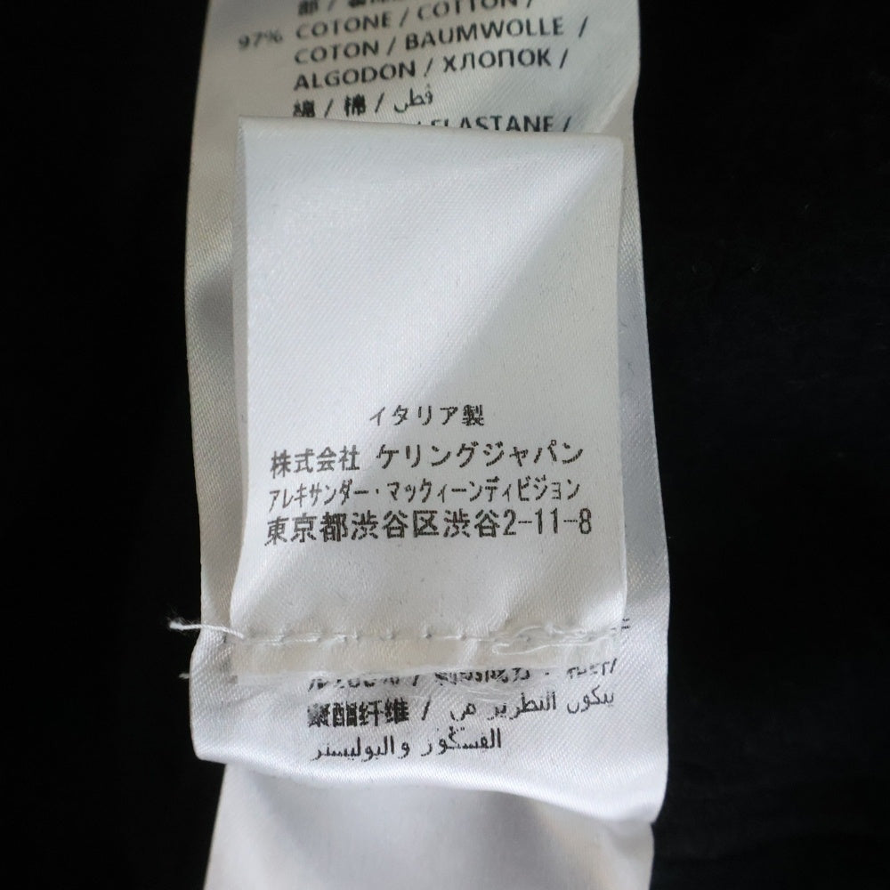 Alexander McQueen(アレキサンダーマックイーン) 23SS スカル グラフィック刺繍 クルーネック スウェットトレーナー ブラック 552049 QMX23