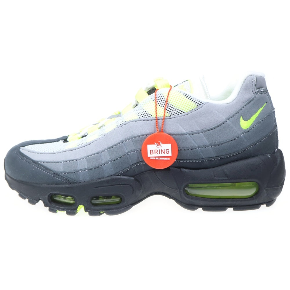 NIKE(ナイキ) AIR MAX 95 OG エアマックス イエローグラデ ローカットスニーカー グレー/イエロー US6.5/24.5cm CT1689-001 レディース