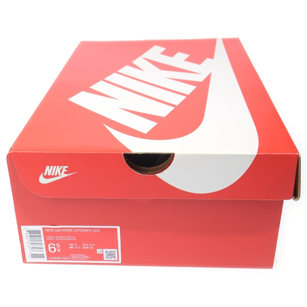 NIKE(ナイキ) AIR MORE UPTEMPO GS エア モア アップテンポ ハイカットスニーカー レッド US6.5Y/24.5cm 415082-600 レディース