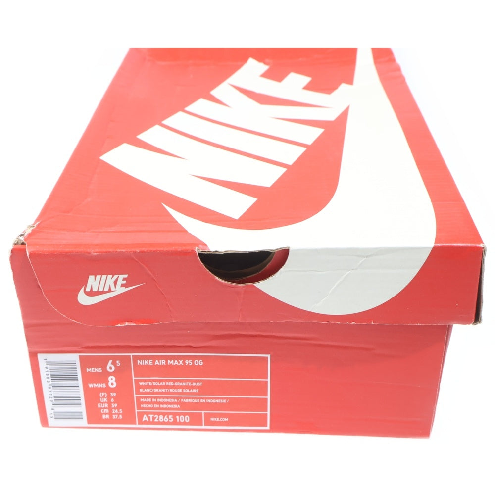 NIKE(ナイキ) AIR MAX 95 OG エアマックス ローカットスニーカー グレー/レッド US6.5/24.5cm AT2865-100 レディース