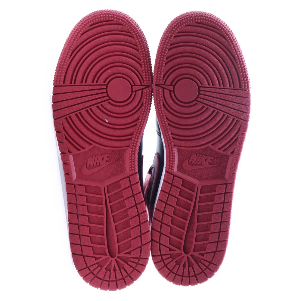 NIKE(ナイキ) AIR JORDAN 1 MID GS エアジョーダン ミッド ブレッド ローカットスニーカー ブラック/ホワイト/レッド US6.5Y/24.5cm 554725-074 レディース