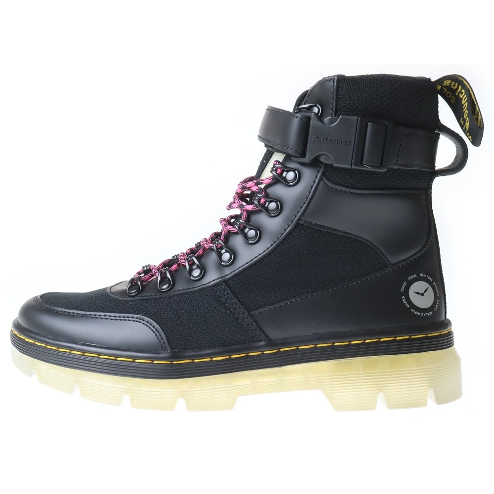 Dr.Martens(ドクターマーチン) ×ATMOS COMBS TECH BLK SMOOTH アトモス コムズ テック ブラックスムース レースアップ ブーツ ブラック 27048001 レディース