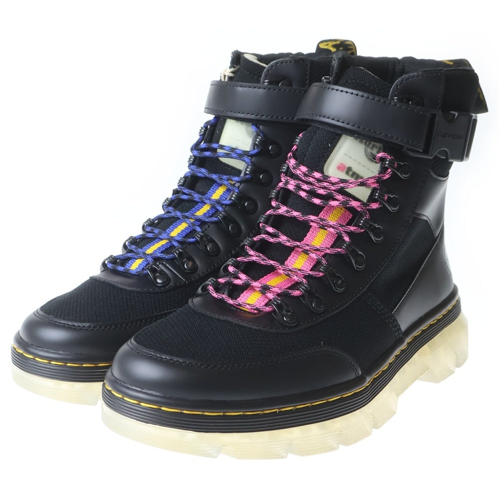 Dr.Martens(ドクターマーチン) ×ATMOS COMBS TECH BLK SMOOTH アトモス コムズ テック ブラックスムース レースアップ ブーツ ブラック 27048001 レディース