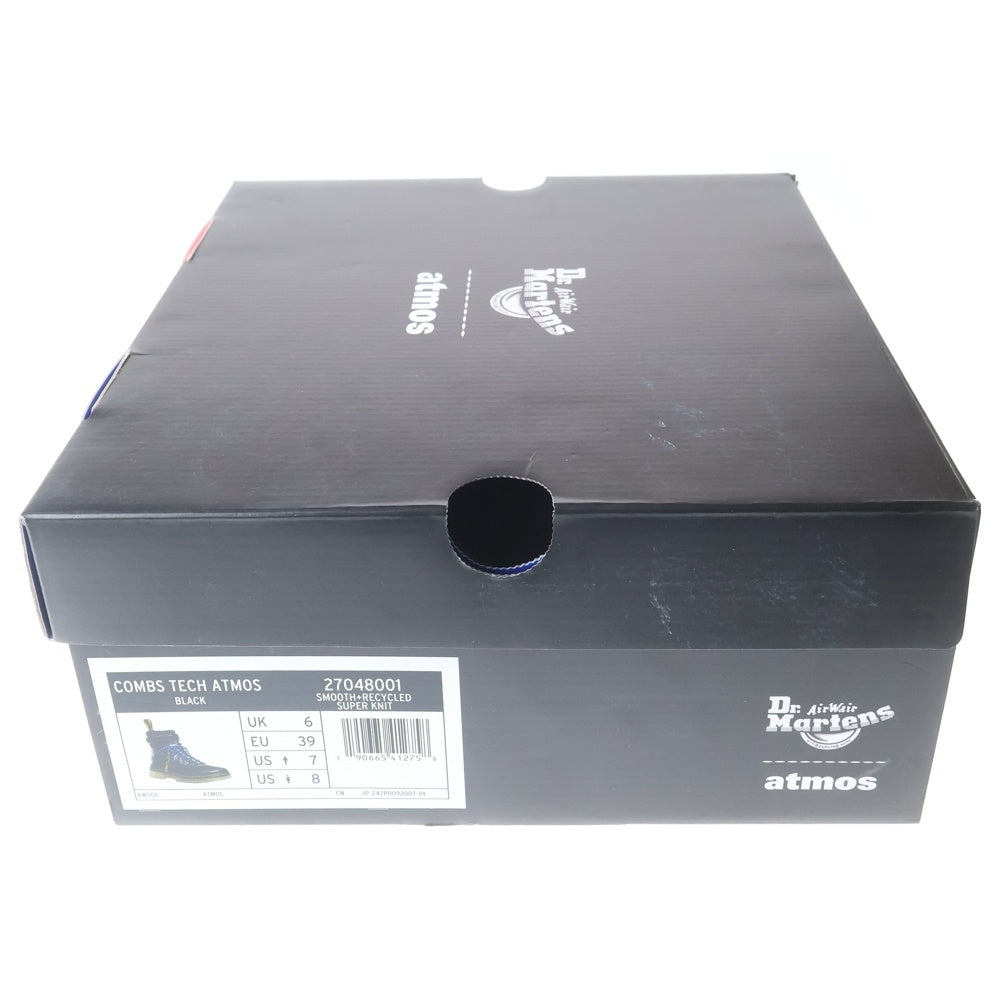 Dr.Martens(ドクターマーチン) ×ATMOS COMBS TECH BLK SMOOTH アトモス コムズ テック ブラックスムース レースアップ ブーツ ブラック 27048001 レディース