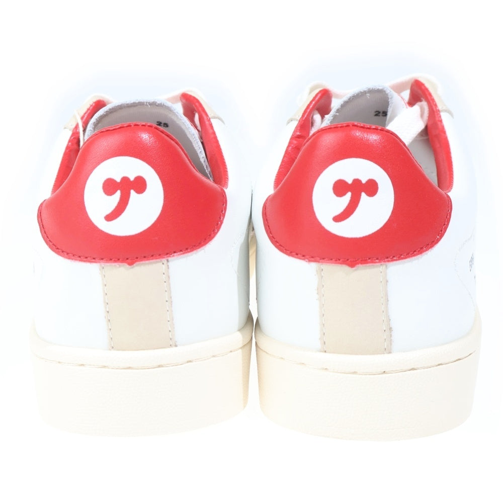 HYSTERIC GLAMOUR(ヒステリックグラマー) クラシック レザー ローカットスニーカー ホワイト/レッド 01201QS014 レディース