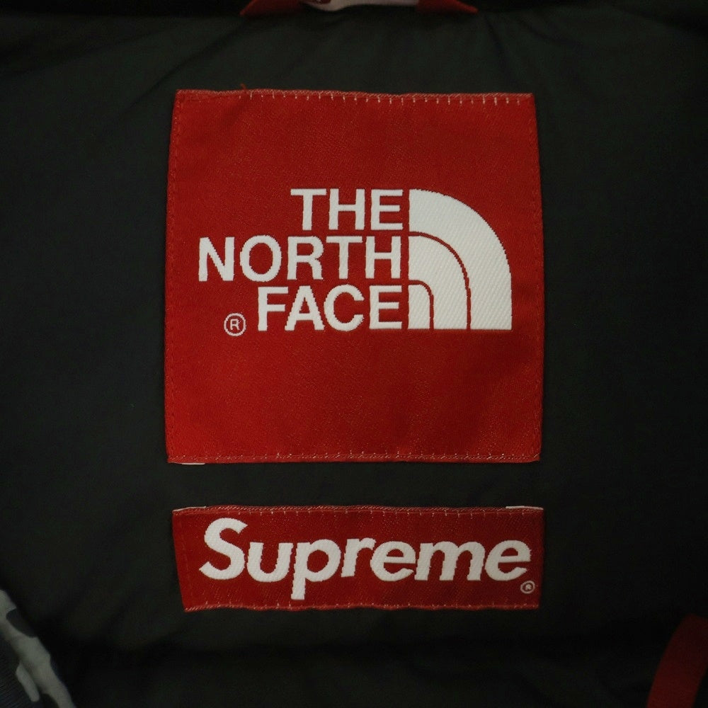 SUPREME(シュプリーム) 11AW ×THE NORTH FACE Nuptse Down Jacket Black Leopard ザノースフェイス レオパード柄 ヌプシ ダウンジャケット グレー/ブラック ND19100