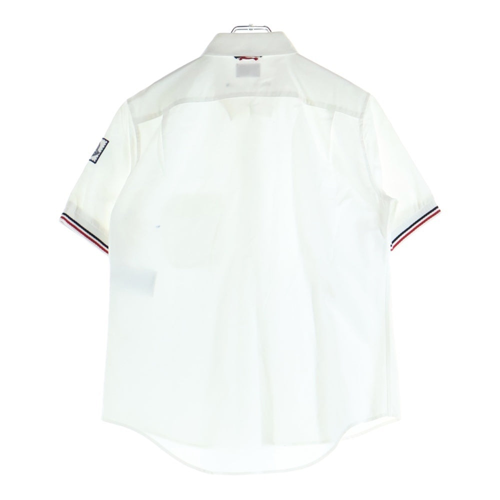 MONCLER GAMME BLEU(モンクレール・ガム・ブルー) 17SS CAMICIA ボタンダウン 半袖シャツ ホワイト C13915330700 20838