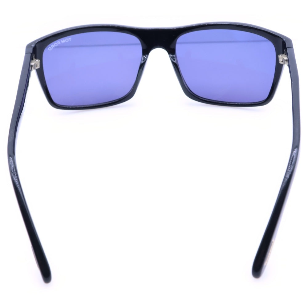 TOM FORD(トムフォード) August スクエアシェイプ カラーレンズ サングラス アイウェア メガネ 眼鏡 ブラック TF678-F