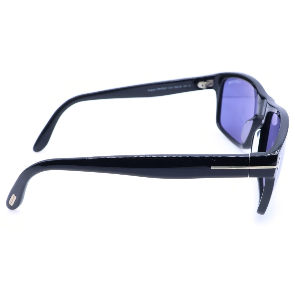 TOM FORD(トムフォード) August スクエアシェイプ カラーレンズ サングラス アイウェア メガネ 眼鏡 ブラック TF678-F