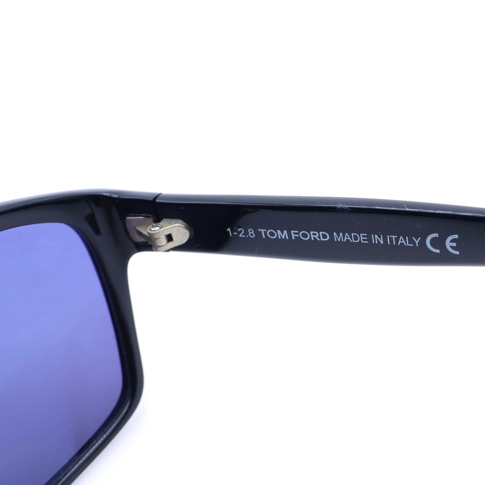 TOM FORD(トムフォード) August スクエアシェイプ カラーレンズ サングラス アイウェア メガネ 眼鏡 ブラック TF678-F