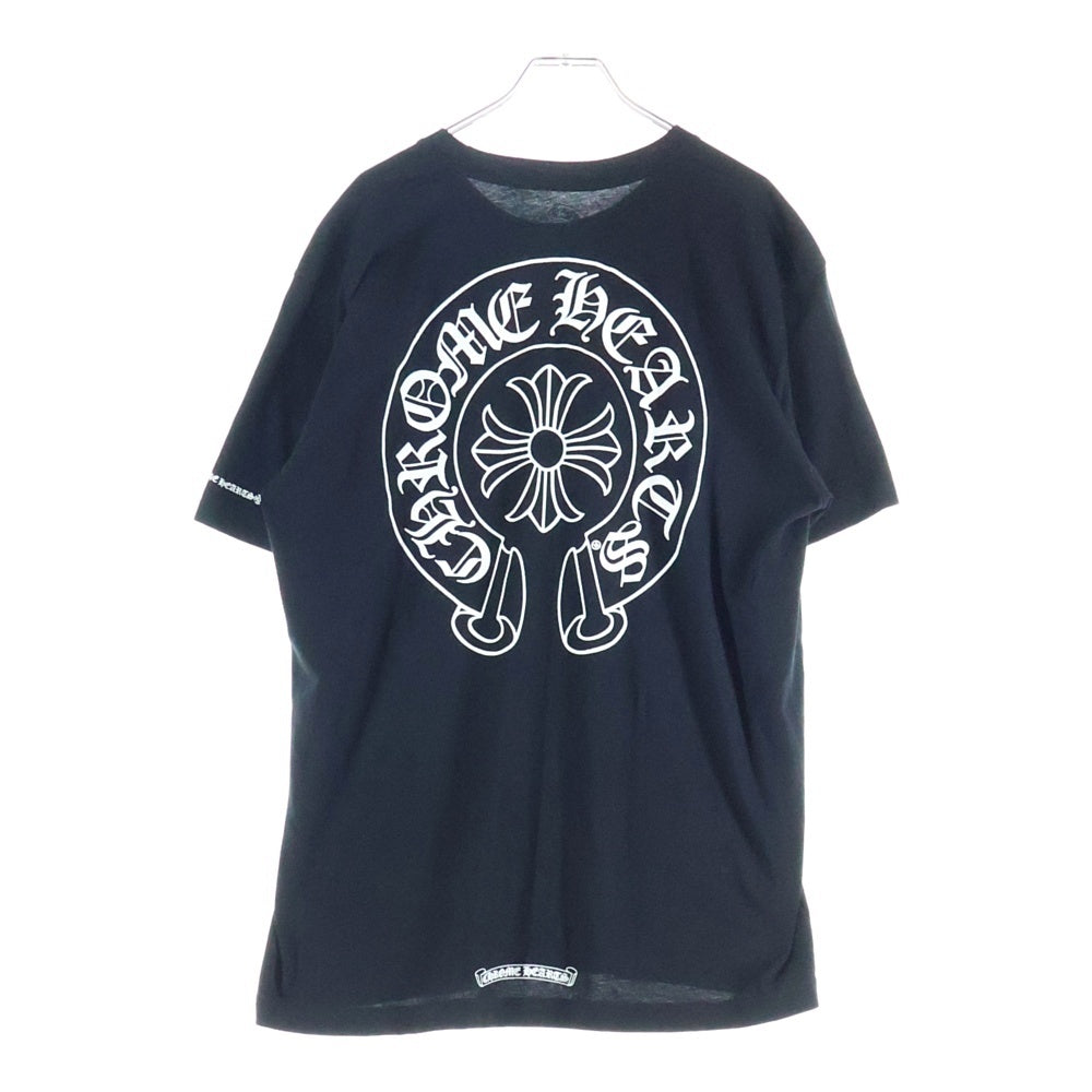 CHROME HEARTS(クロムハーツ) Horseshoe Tee ホースシューロゴ クルーネック 半袖Tシャツ カットソー ブラック