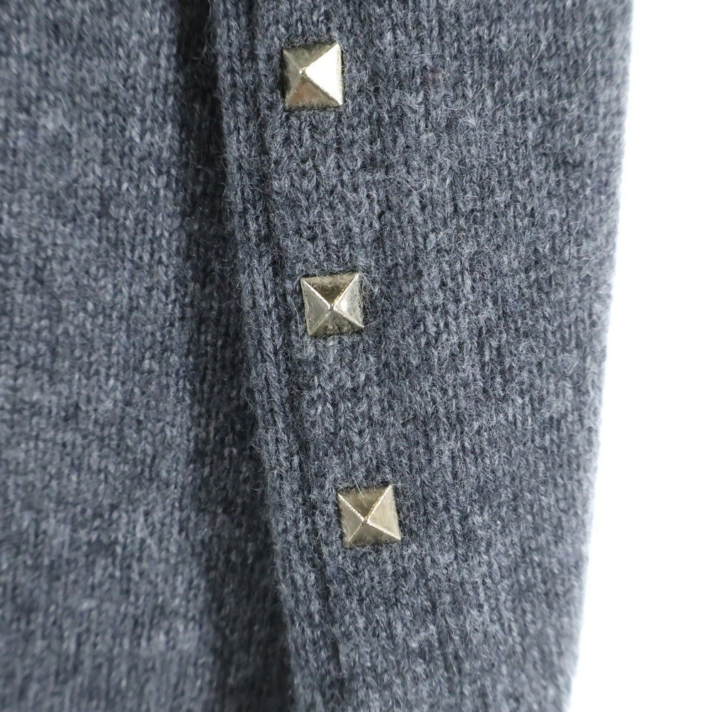 VALENTINO(ヴァレンティノ) ロックスタッズ カシミヤ ニット セーター グレー