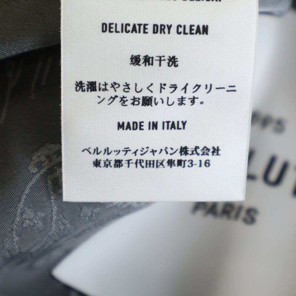 Berluti(ベルルッティ) カリグラフィ 総柄 ナイロン ジップアップ パーカー ジャケット グレー R17OBU71PAEF