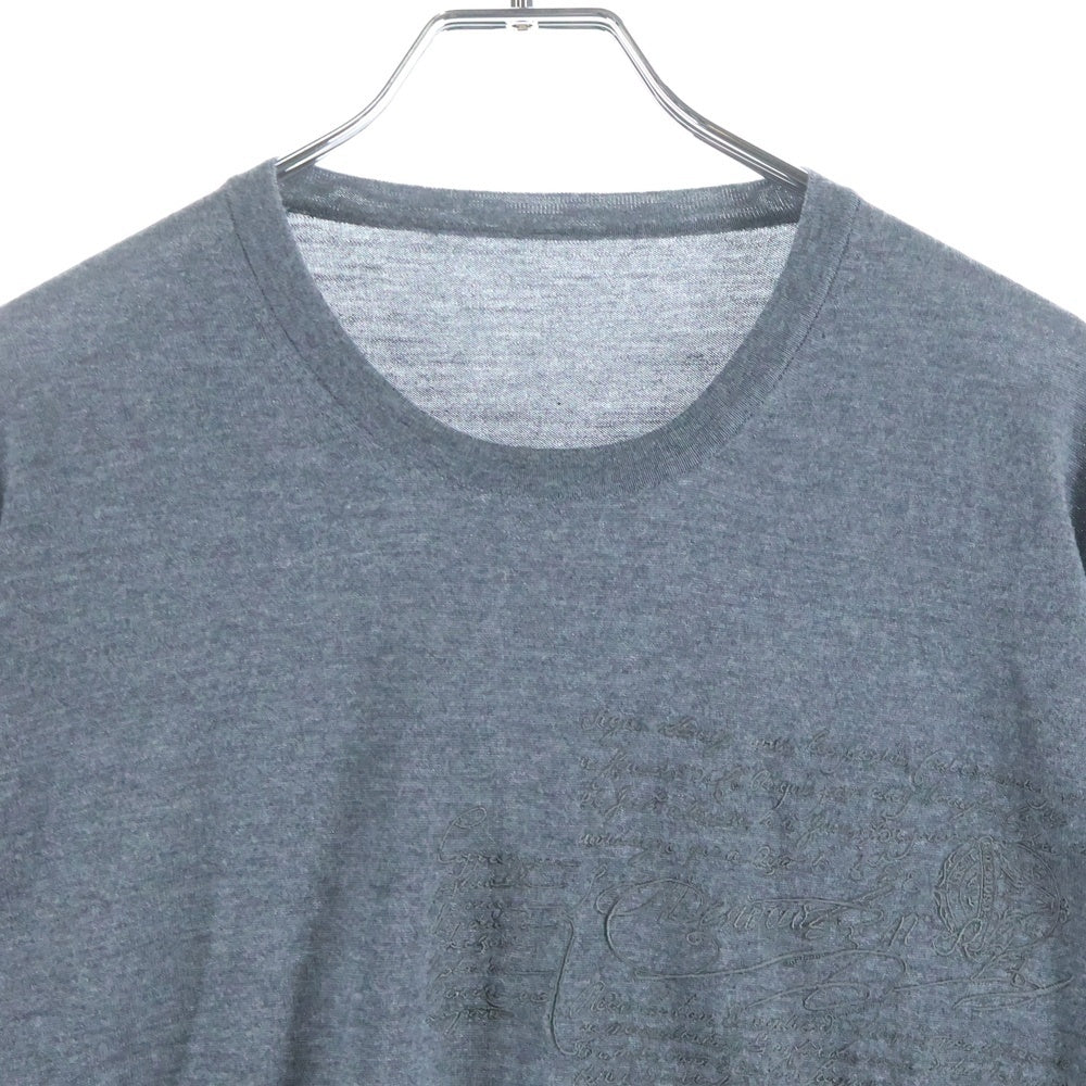 Berluti(ベルルッティ) カリグラフィ ラムウール ニット セーター グレー R15KRL115YAD