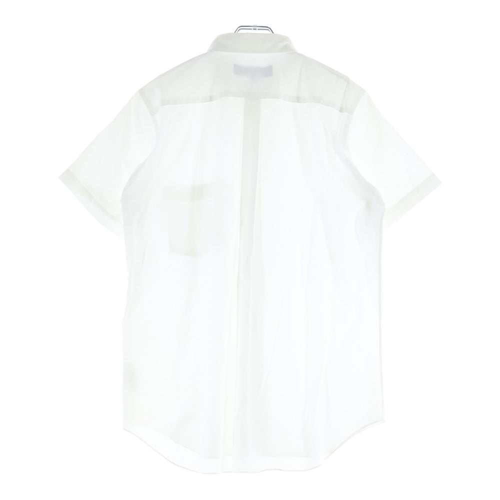 BLACK COMME des GARCONS(ブラックコムデギャルソン) コットン 半袖シャツ ホワイト 1A-B024 AD2017