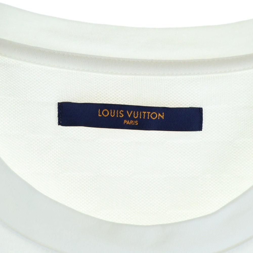 LOUIS VUITTON(ルイヴィトン) 20SS ダミエ ポケット付き 半袖Tシャツ カットソー ホワイト RM201Q CMS H6Y45W