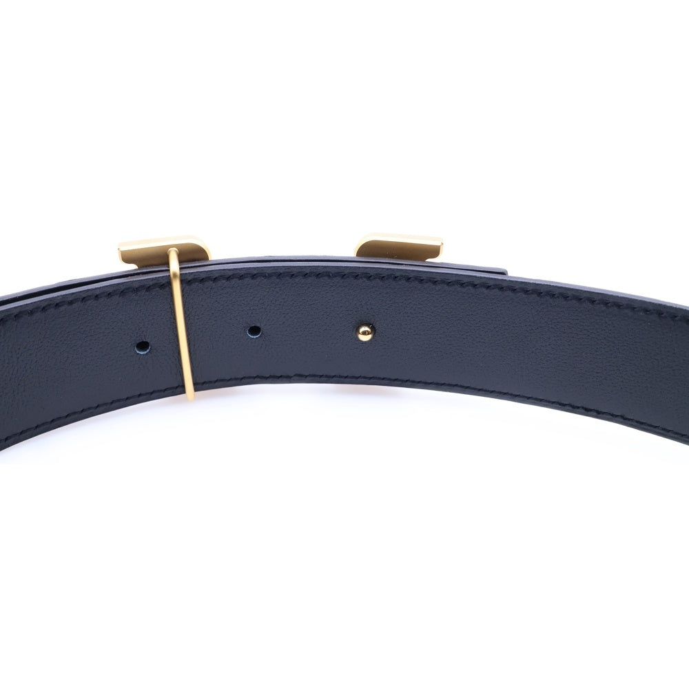 HERMES(エルメス) コンスタンス Hバックル ゴールド金具 C刻印 ポロサス クロコ レザー リバーシブル ベルト ダークグレー/ブラック