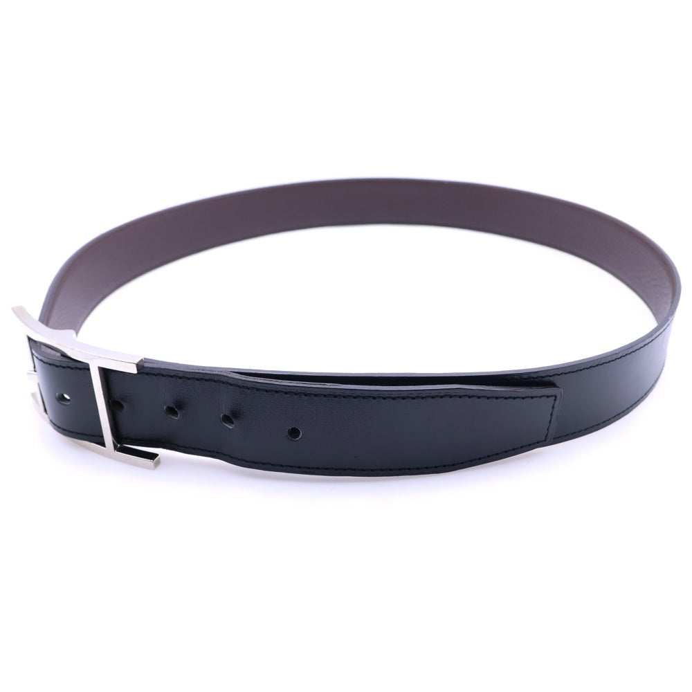 HERMES(エルメス) アピ シルバー金具 C刻印 レザー ベルト ブラウン/ブラック